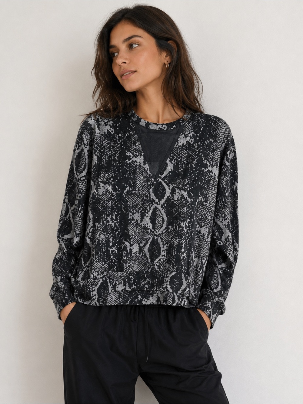 LNA Orion Python Sweatshirt Size Small